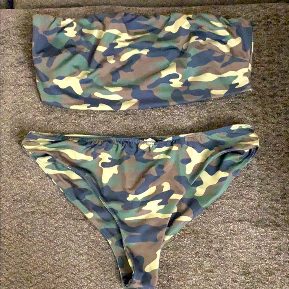 Two piece high waist swim